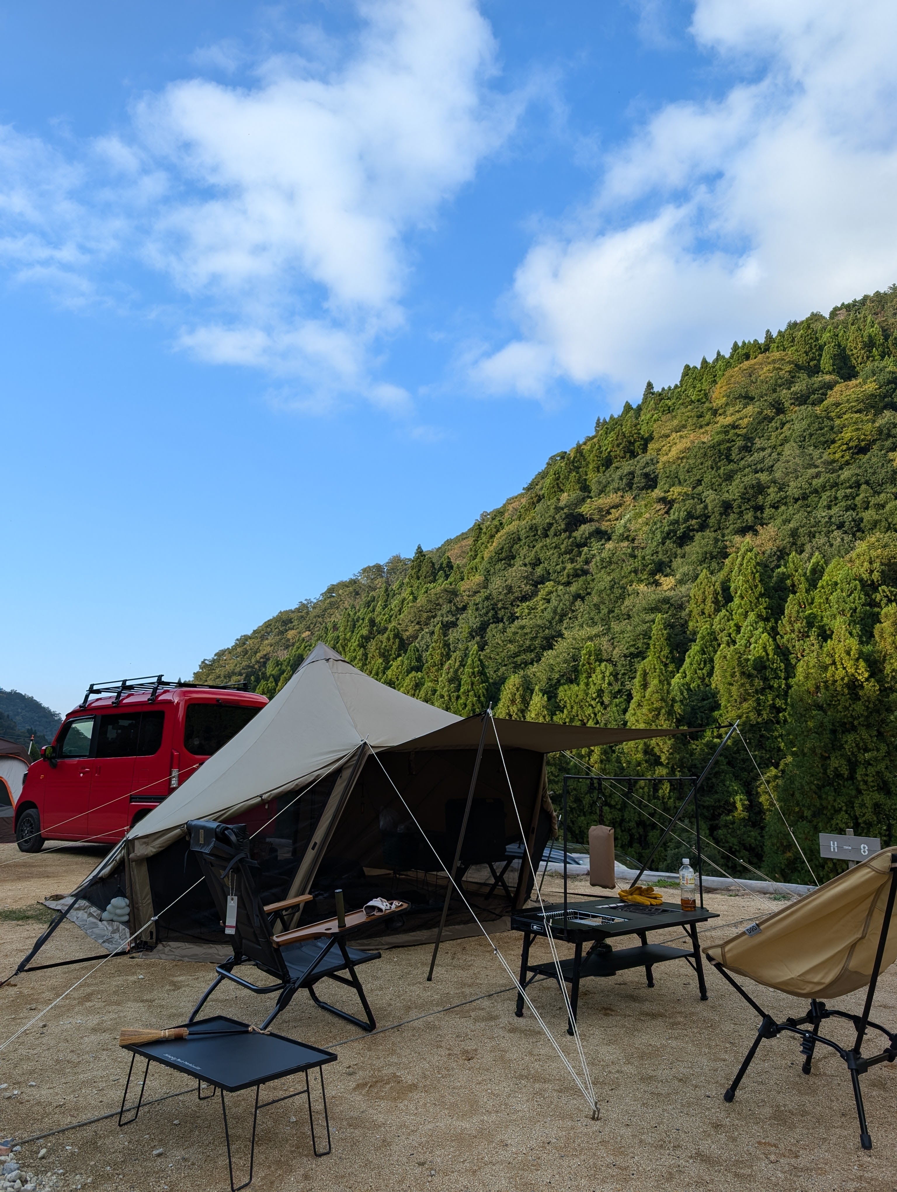 キャンプ場の全景