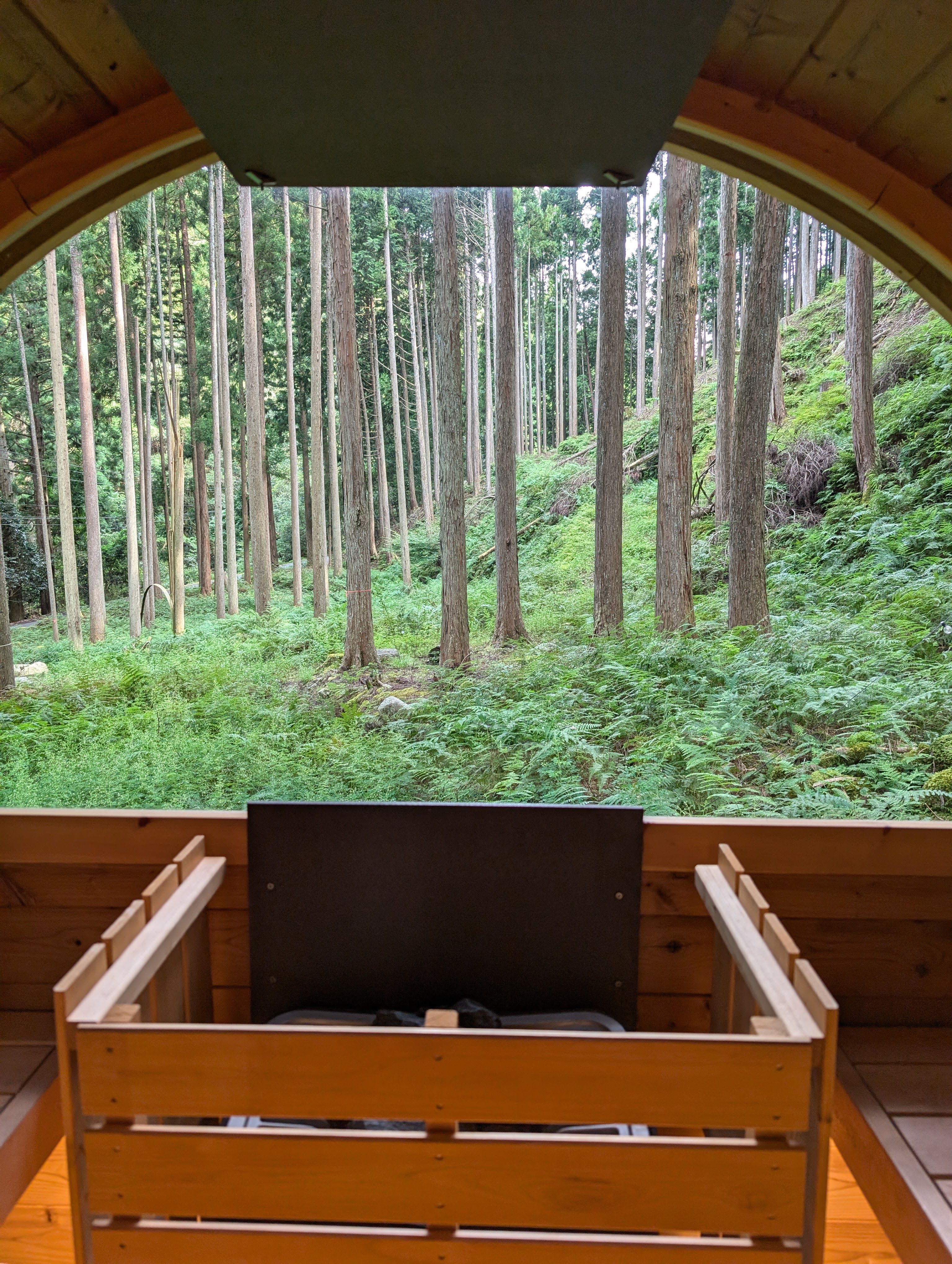 屋外バレルサウナ